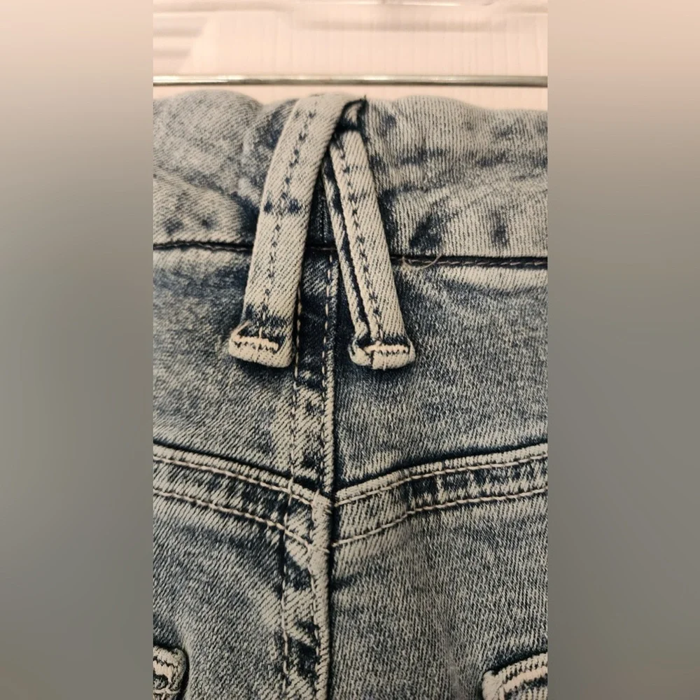 Good American Good Waist Skinny High Rise Blue Jeans Tummy Tech Size 2 /26 - Picture 15 of 16